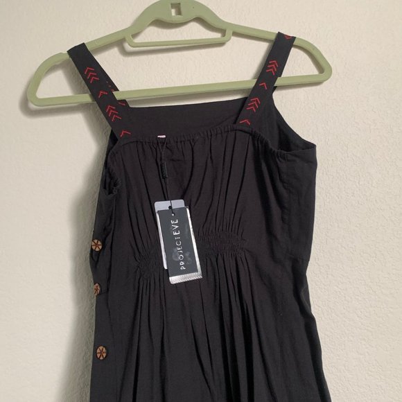 Black Strappy A-line Dress from India. BRAND NEW - Picture 7 of 8